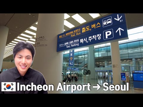 [Korea1] Vá para a cidade de Seul do aeroporto internacional de Incheon de trem