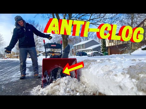 LAUNCH WET HEAVY SNOW FARTHER WITH A CRAFTSMAN SNOWBLOWER (Never Clog Again)