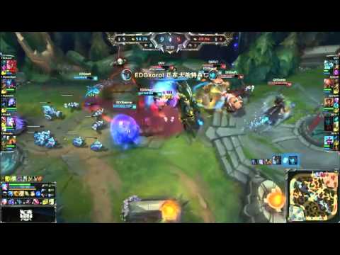 EDG vs QG Tencent LPL Summer Split 2015 W5D1 EDward Gaming vs Qiao Gu Game 1 highlights
