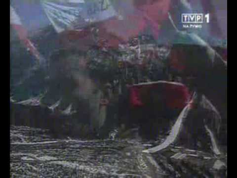 Polski hymn podczas zakończenia PŚ 2002/2003 w Planicy