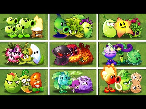 Random 20 Team 3 Plants Max Level - Which Team Plant Will Win? - PvZ 2 Team Plants Battlez