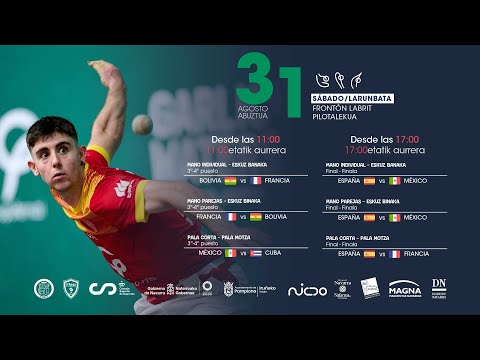 [VIDEO] Final de los campeonatos del mundo de Pelota sub 22 en Pamplona 
