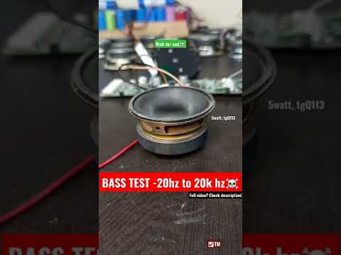 5 watt speaker bass test 20hz - 20k hz with a JBL module #youtubeshorts #trending #shorts #viral #TM