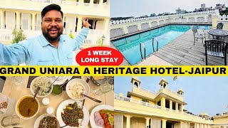 Jaipur Vlog | Grand Uniara A Heritage Hotel | AROGO restaurant | BURJ | Satva | 