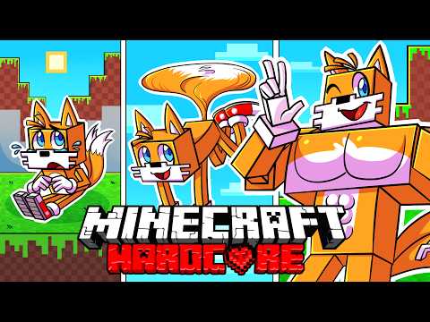 I Survived 100 DAYS as TAILS from SONIC in HARDCORE Minecraft!
