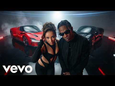 Thumbnail for Travis Scott, Doja Cat - OBSIDIAN SKY (ft. Future, Tems) | (Official Lyrics Video) by Car