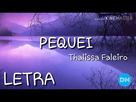 PEQUEI com letra | THALISSA FALEIRO