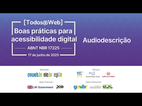 Miniatura de  Boas práticas para acessibilidade digital - Audiodescrição