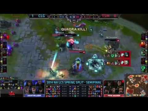 Bjergsen Penta Kill - TSM vs CLG (NA LCS)
