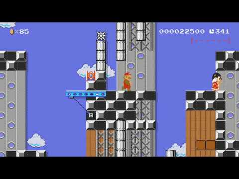 Construction Capital Speedway by Ridley U - SUPER MARIO MAKER - NO COMMENTARY 1bh