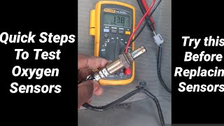 Quick Steps to Test Oxygen Sensor (O2 Sensor)