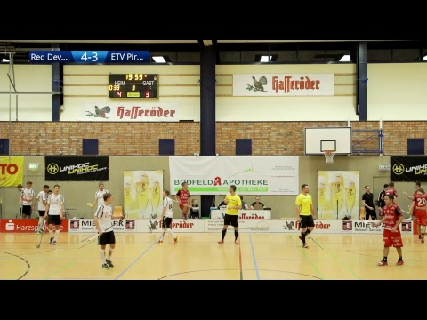 Floorball-Bundesliga 2017/18: Red Devils Wernigerode - ETV Piranhhas Hamburg (30.09.2017)