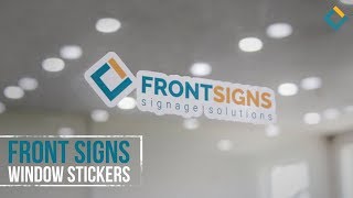 Front Signs Vinyl Lettering printing and installation