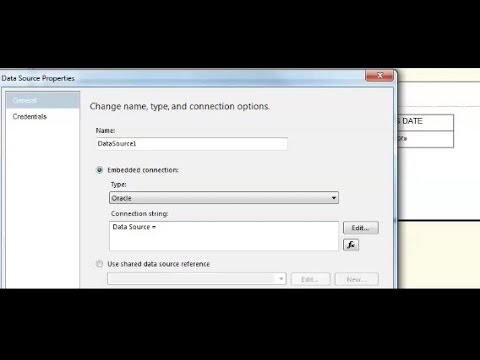 Connect a DataSource in SSRS 2008  (Reporting Sevices)