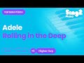 Adele Rolling In The Deep Higher Key Karaoke Piano