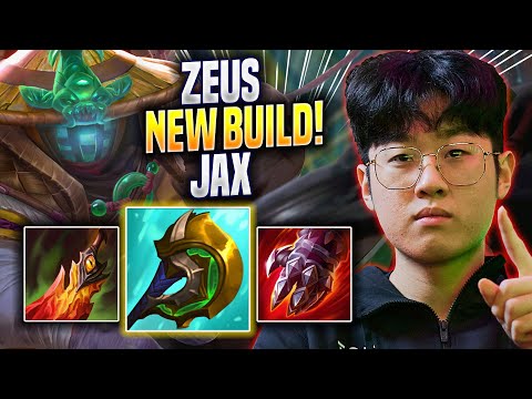 ZEUS TRIES NEW JAX BUILD! - T1 Zeus Plays Jax TOP vs Fiora! | Season 2023