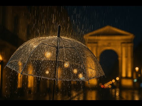 Walking in the Night Rain Walk Bordeaux 4k France | Apr 2025 | ASMR Rain sounds for sleeping