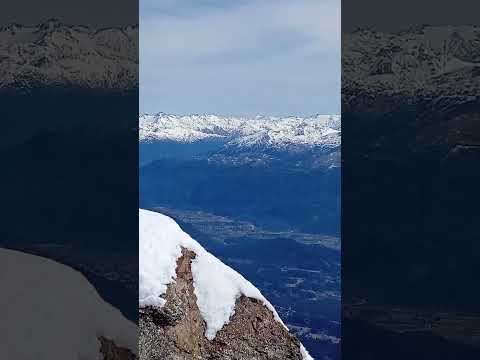 cumbre del cerro piltriquitron en el bolson con nieve que maravilla 🏔️🏔️🇦🇷🤗 #piltriquitron