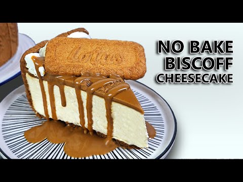 NO BAKE BISCOFF CHEESECAKE RECIPE | HOW TO MAKE EGGLESS CHEESECAKE AT HOME