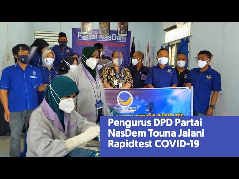 DPD Partai NasDem Touna Jalani Rapidtest  COVID-19