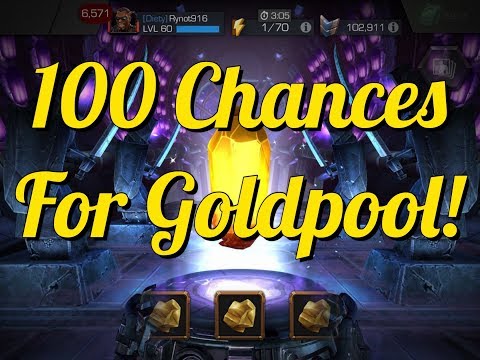 100 Chances for Goldpool!! | Marvel Contest of Champions
