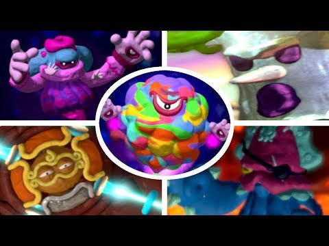 Kirby and the Rainbow Curse - All Bosses (No Damage) + Ending