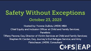 Safety Without Exceptions: Inclusive Advocacy and Support for Survivors of Domestic Violence