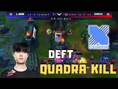 Deft Quadra Kill Zeri on LCK Worlds Regional Qualifier - DRX vs LSB