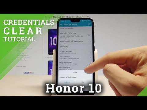 How to Clear Credentials on Honor 10 - Remove Licences in EMUI |HardReset.Info