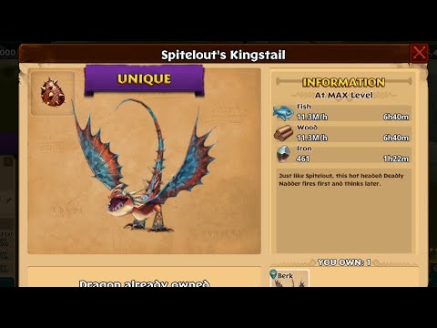 SPITELOUT’S KINGSTAIL Titan Mode Max Level 150 | Dragons: Rise of Berk