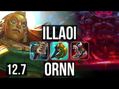 ILLAOI vs ORNN (TOP) | Rank 2 Illaoi, 6 solo kills | JP Challenger | 12.7