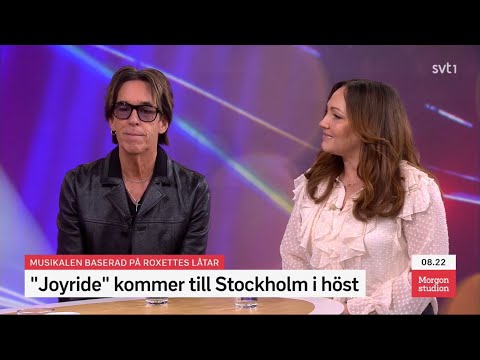 SVT Morgonstudion - Per Gessle & Hanna Hedlund about Joyride the Musical to Stockholm. With subs