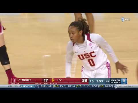 Women's Basketball Highlights- USC 67, Stanford 69