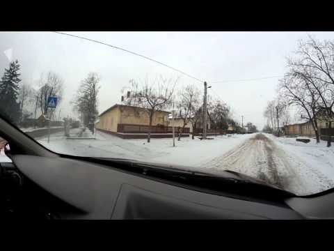 Driving in the city of Kisújszállás - Winter Edition