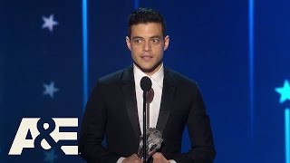 Rami Malek Wins Best Actor in a Drama Series | 2016 Critics' Choice Awards 