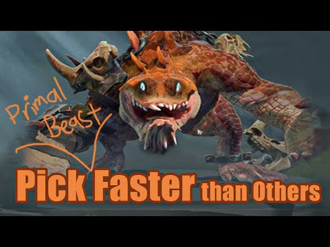 How To Pick PRIMAL BEAST Faster Than Others in DotA2