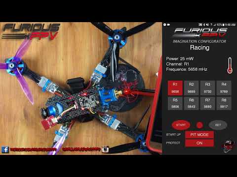 FuriousFPV -Stealth Race VTX - BT App Demo
