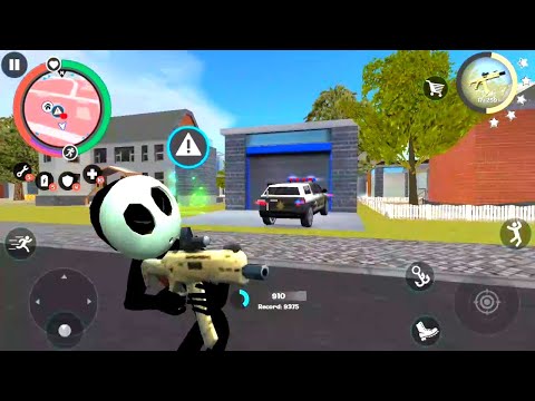 Stickman us city attack crime all police | Stickman rope hero 2 new game | Gaming section