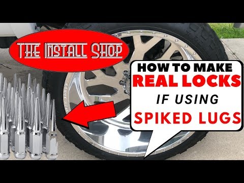 HOW TO MAKE WHEEL LOCKS FOR SPIKED LUGS