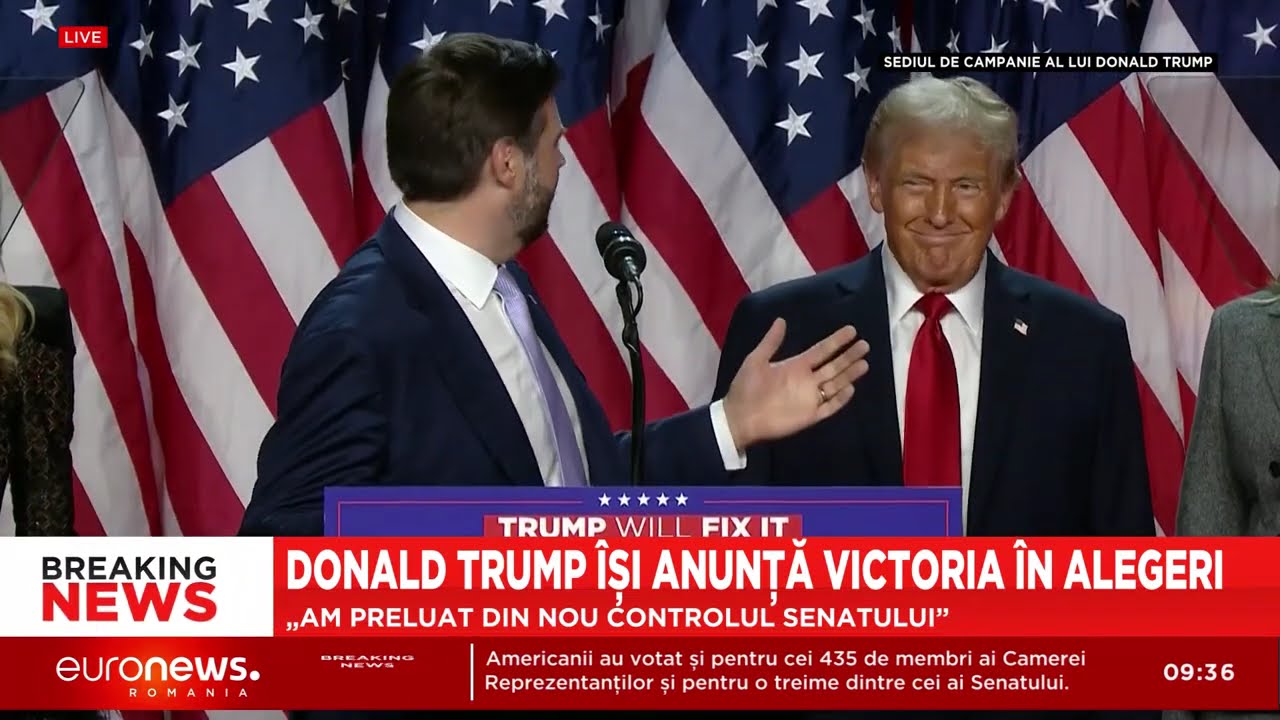 Donald Trump își anunță victoria: „Le mulțumesc americanilor că m-au ales al 47-lea președinte”