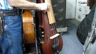 Video thumbnail for 03-21-10 Harmonia Bass Demo 003 FMI Bass Shop Realist Pickup gives great sound by fantastictommy