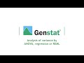 ANOVA, Regression or REML in Genstat