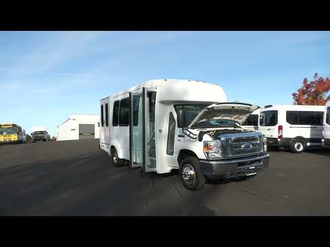 2012 Ford Elkhart Coach 12 Passenger + 2 Wheelchair ADA Shuttle Bus – S30382