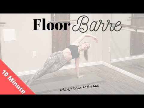 10 Min Floor Barre Workout: arms, core, glutes- Bennie Barre