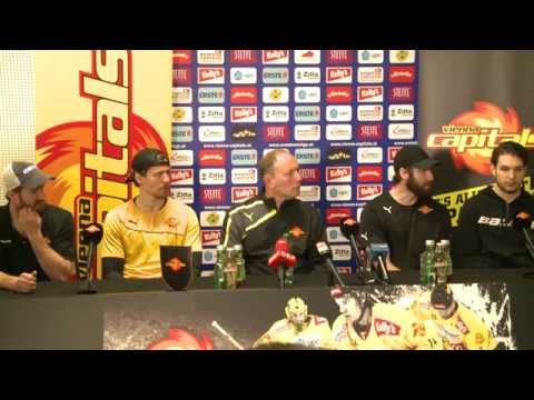 Pressekonferenz anlässlich des Starts der Finalserie gegen Red Bull Salzburg (06.04.2015)