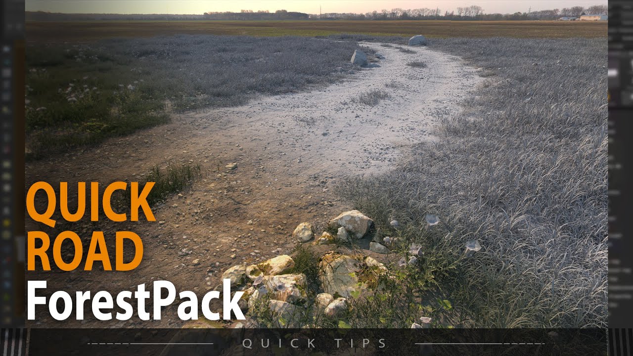 ForestPack - Quick procedural road