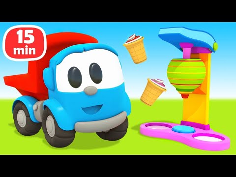 Leo der Lastwagen Cartoon. Leo und seine Freunde machen Eis. 3 Folgen am Stück