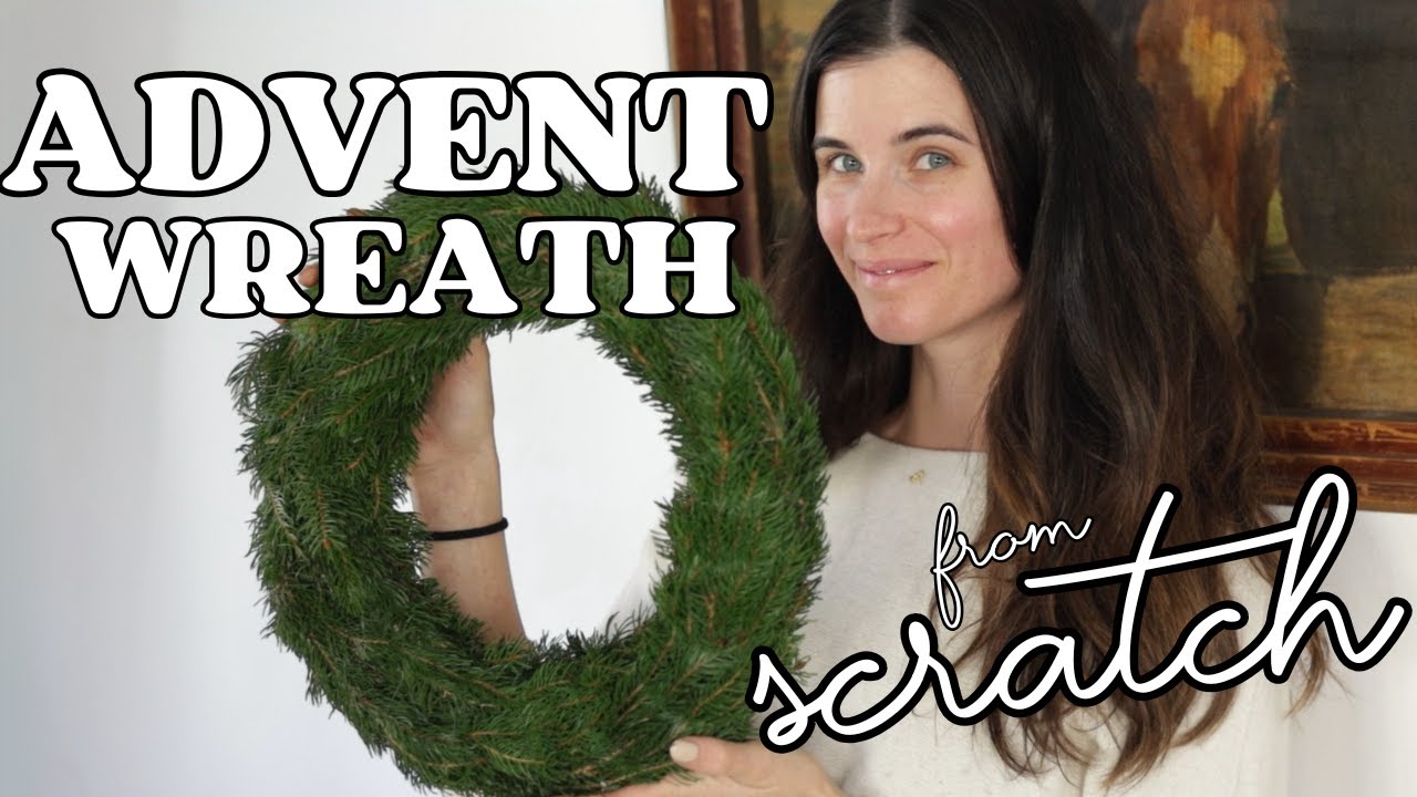 Make Your Own Advent Wreath (Easy Christmas DIY)