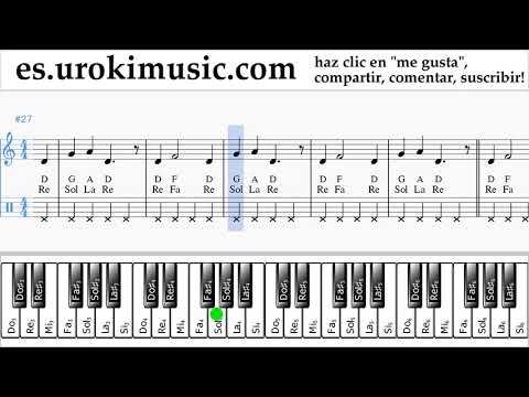 Tutorial de Piano (mano derecha) Nicky Jam ft. Will Smith - Live It Up Clases Notas um-ih927