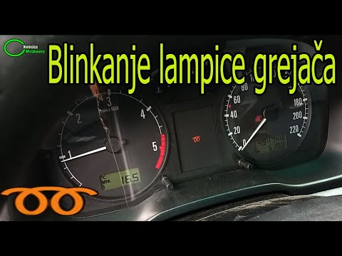 Blinkanje lampice grejaca u toku voznje